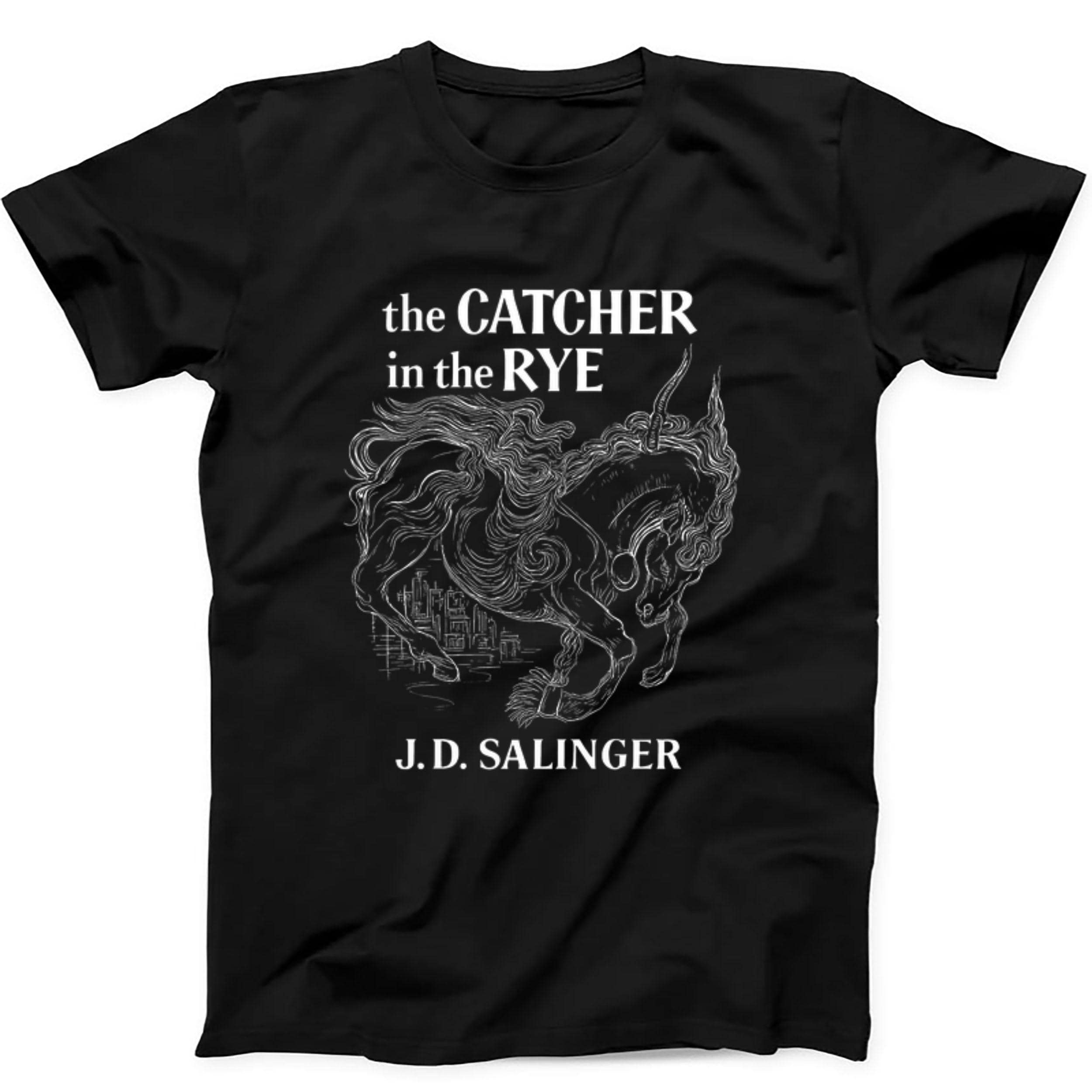 The Catcher In The Rye Book Banned Literary Literature Geek Nerd Meme Retro Meme Saying Gaming Music Movie Black Gift Tee T Shirt 437