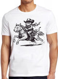 Cowboy Cat Meowdy Partner Mouse Western Theme Rodent Catnip Madness Hilarious Witty Humor Funny Meme Gift Tee Gamer Cult T Shirt 2369