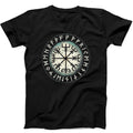 Vegvisir Viking Celtic Compass Cool Funny Gift Tee Black T Shirt 477