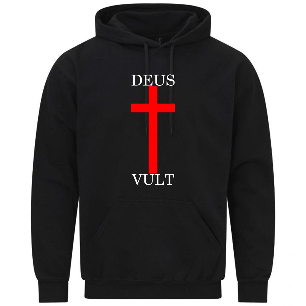 Deus Vult Catholic Religion Christian Crusade Bible Gift Sweatshirt Hoodie 556