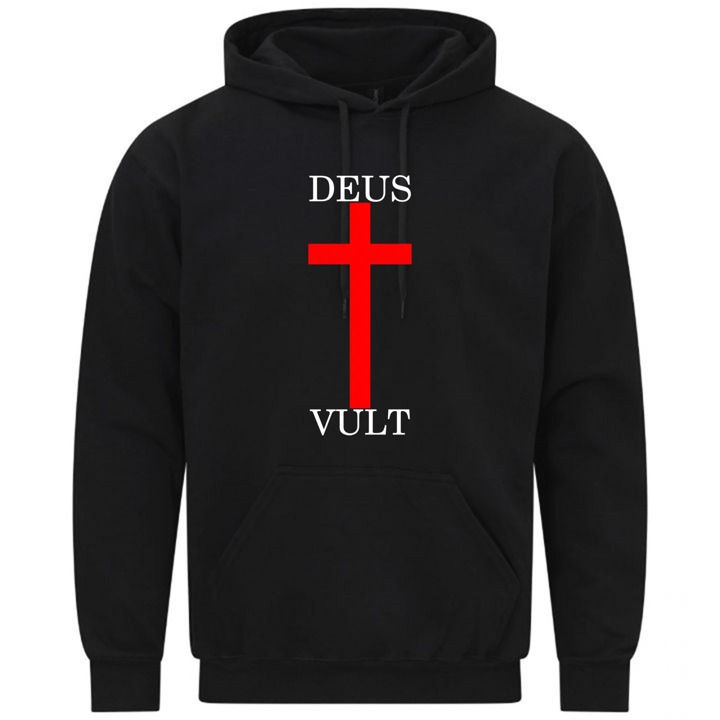 Deus Vult Catholic Religion Christian Crusade Bible Gift Sweatshirt Hoodie 556