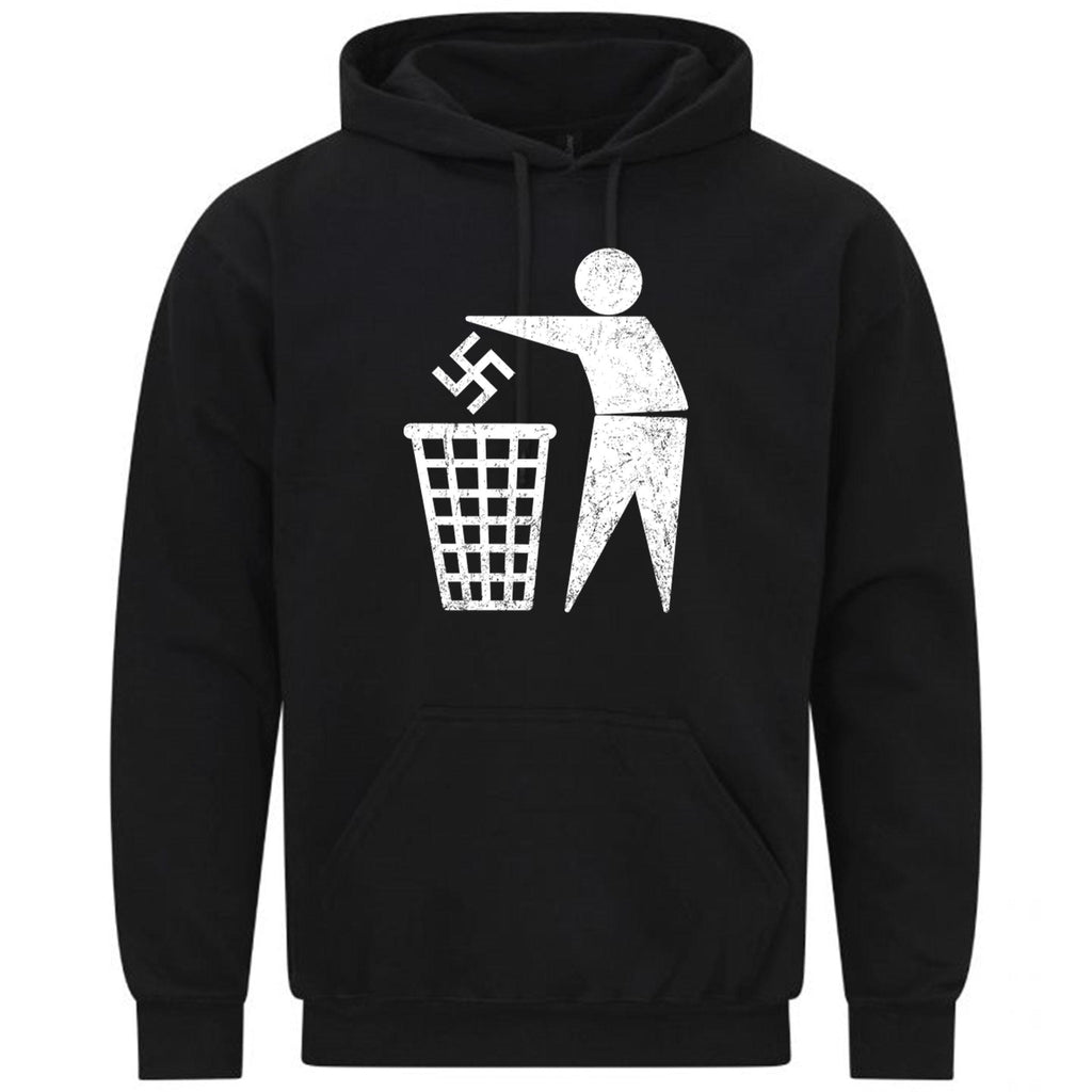 Trash the Swastika Anti-Nazi Funny Gift Sweatshirt Hoodie 598