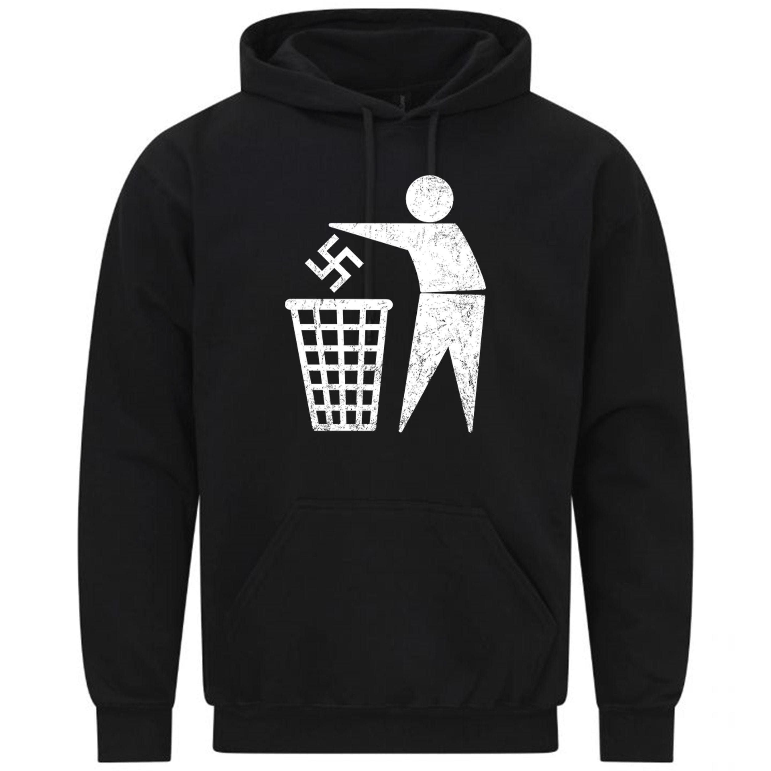 Trash the Swastika Anti-Nazi Funny Gift Sweatshirt Hoodie 598