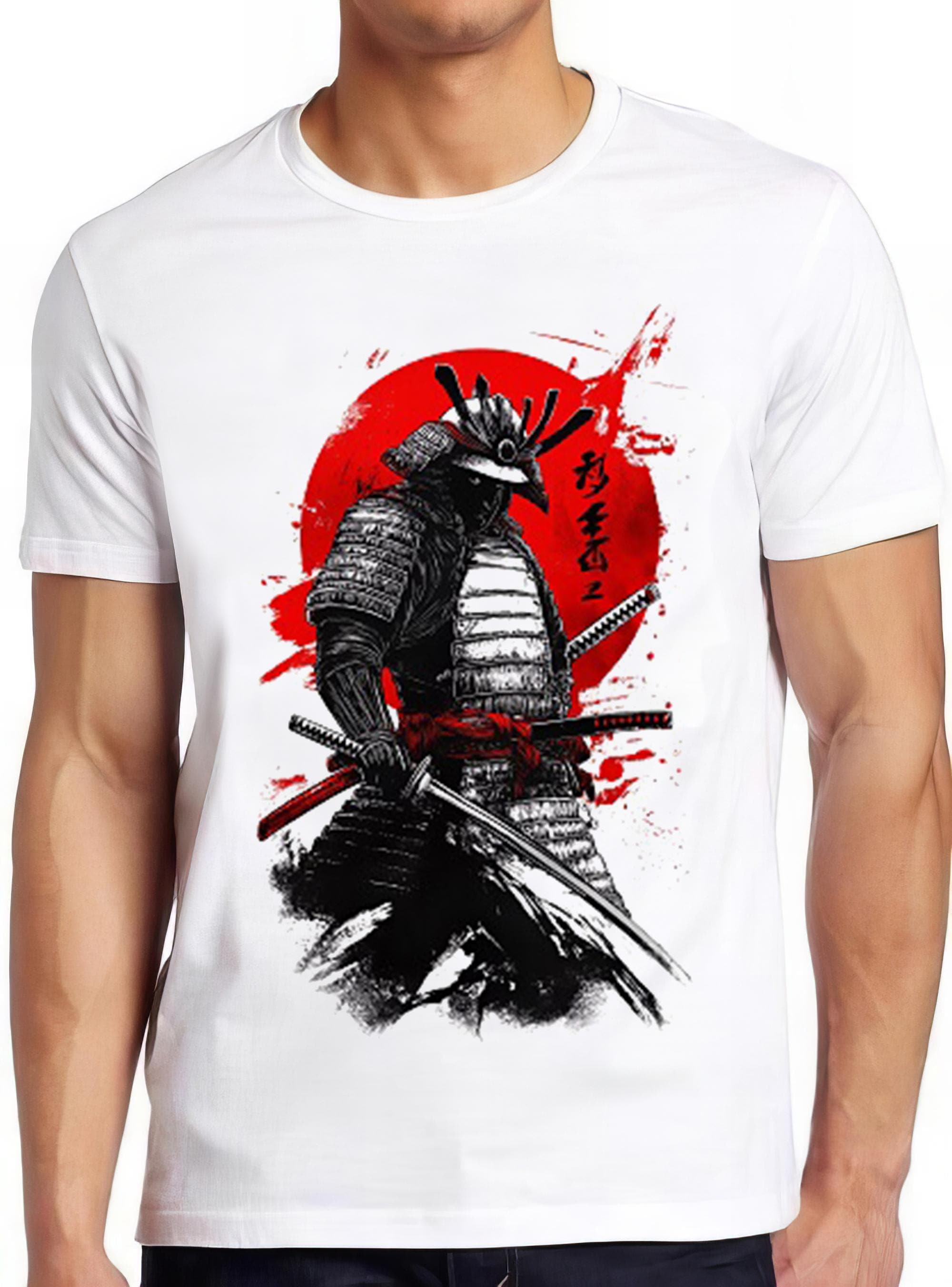 Samurai Warrior T Shirt Spartan Art Graphic Design Cool Gift Tee 2423