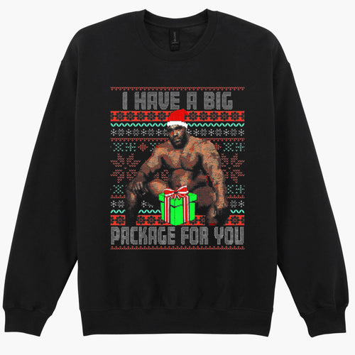 Barry Sitting On A Bed I Have A Big Ugly Christmas Xmas Sweatshirt Hoodie 493
