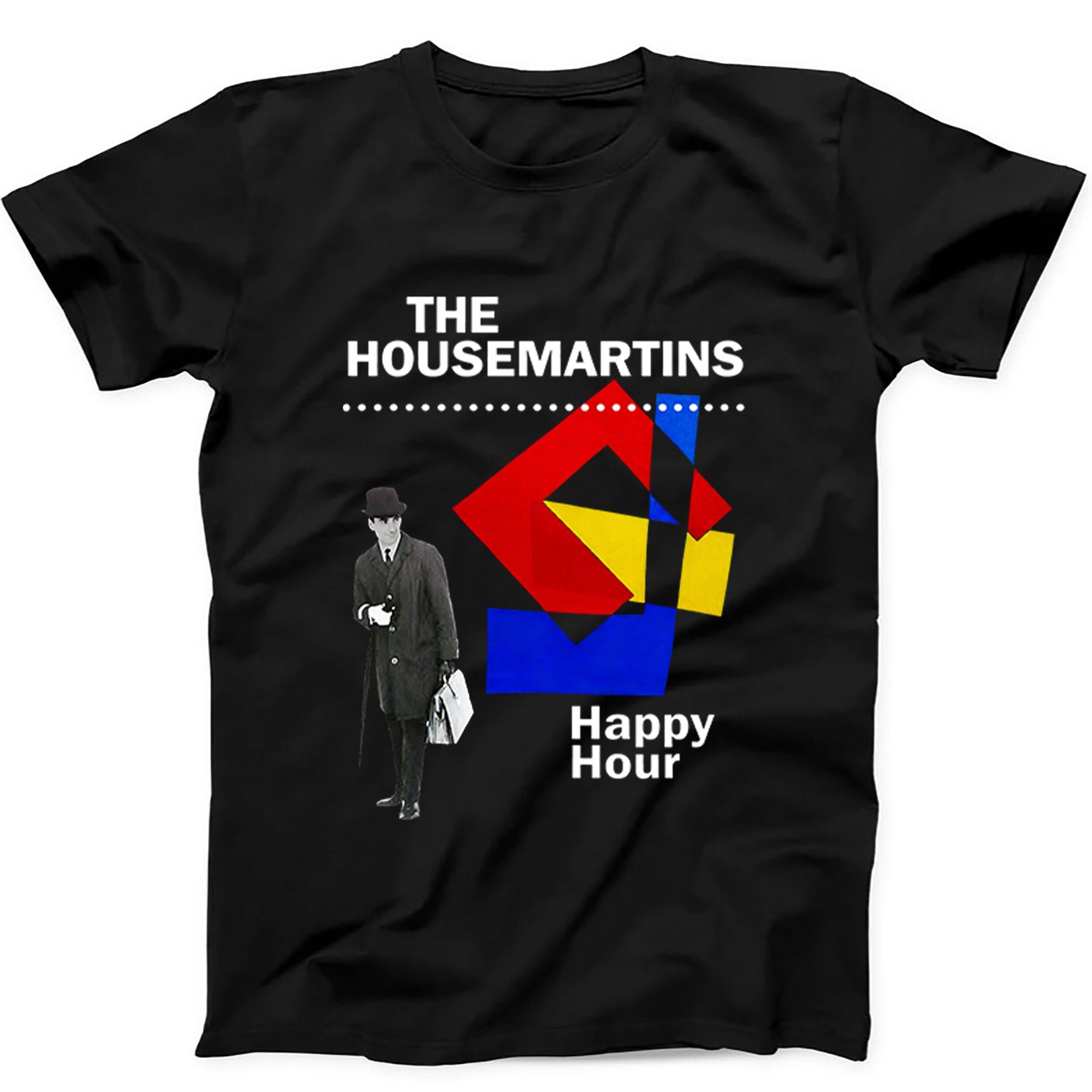 The Housemartins Happy Hour Rock Pop Music Gift Tee Black T Shirt 576