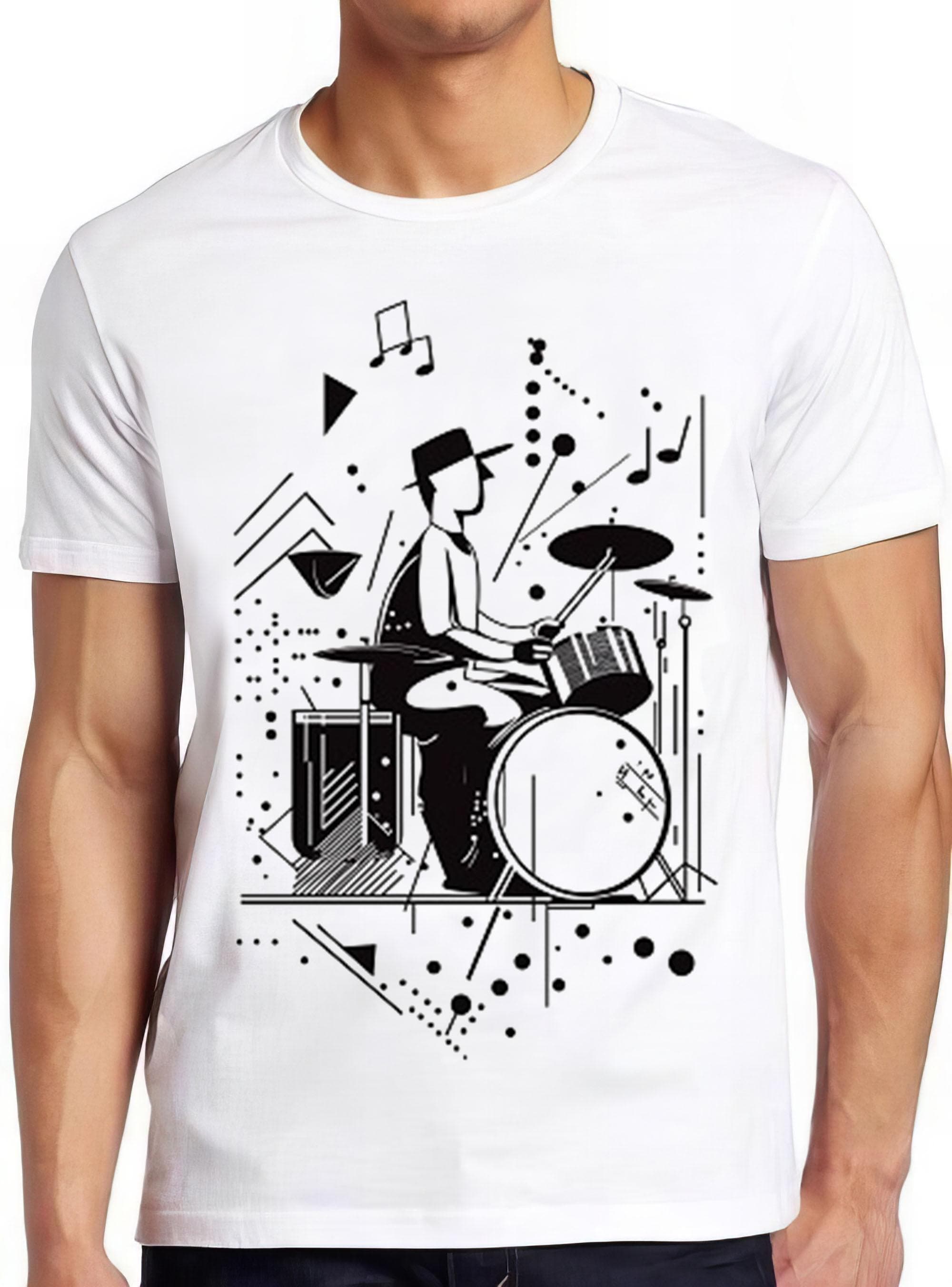 Play That Beat Drummer Drums Classic Jazz Rock Cool Gift Tee T Shirt 2478