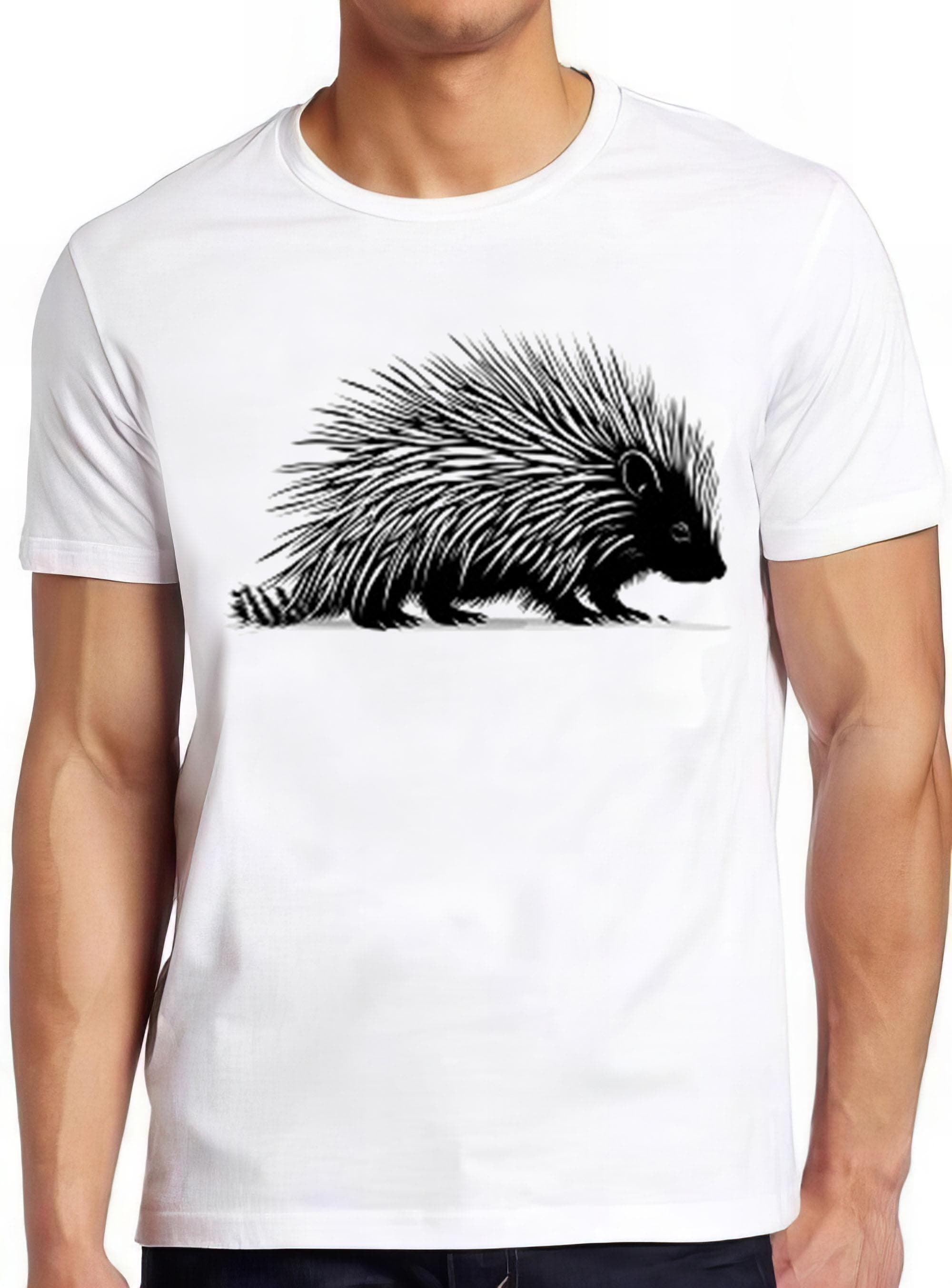 Porcupine Cute Animal Weird Humorous Hilarious Witty Funny Music Gift Tee T Shirt 2393