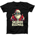 Skibidi Rizzmas Christmas Rizz Santa Funny Gift Tee Black T Shirt B281
