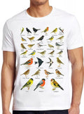 British Garden Birds Art Drawing Gamer Cult Meme Movie Music Gift Tee T Shirt 2639