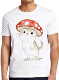 Magic Mushroom Cat Hat Parody Meme Joke Gift Funny Tee Style Unisex Gamer Cult Movie Music T Shirt 2396