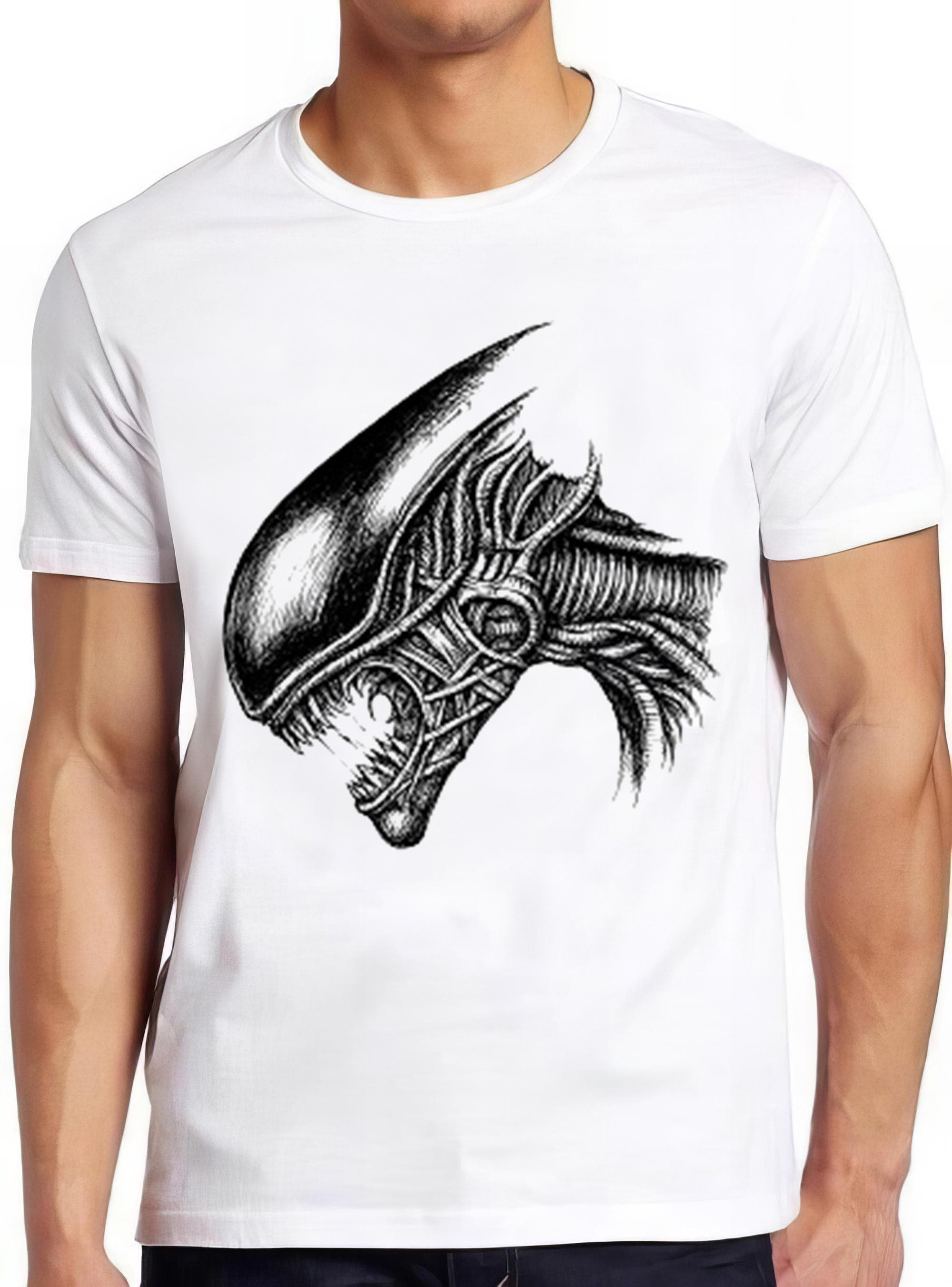 Aliens T Shirt Xenomorphs Head Wariior 80s Cult Movie Sci Fi Cool Gift Tee 2635