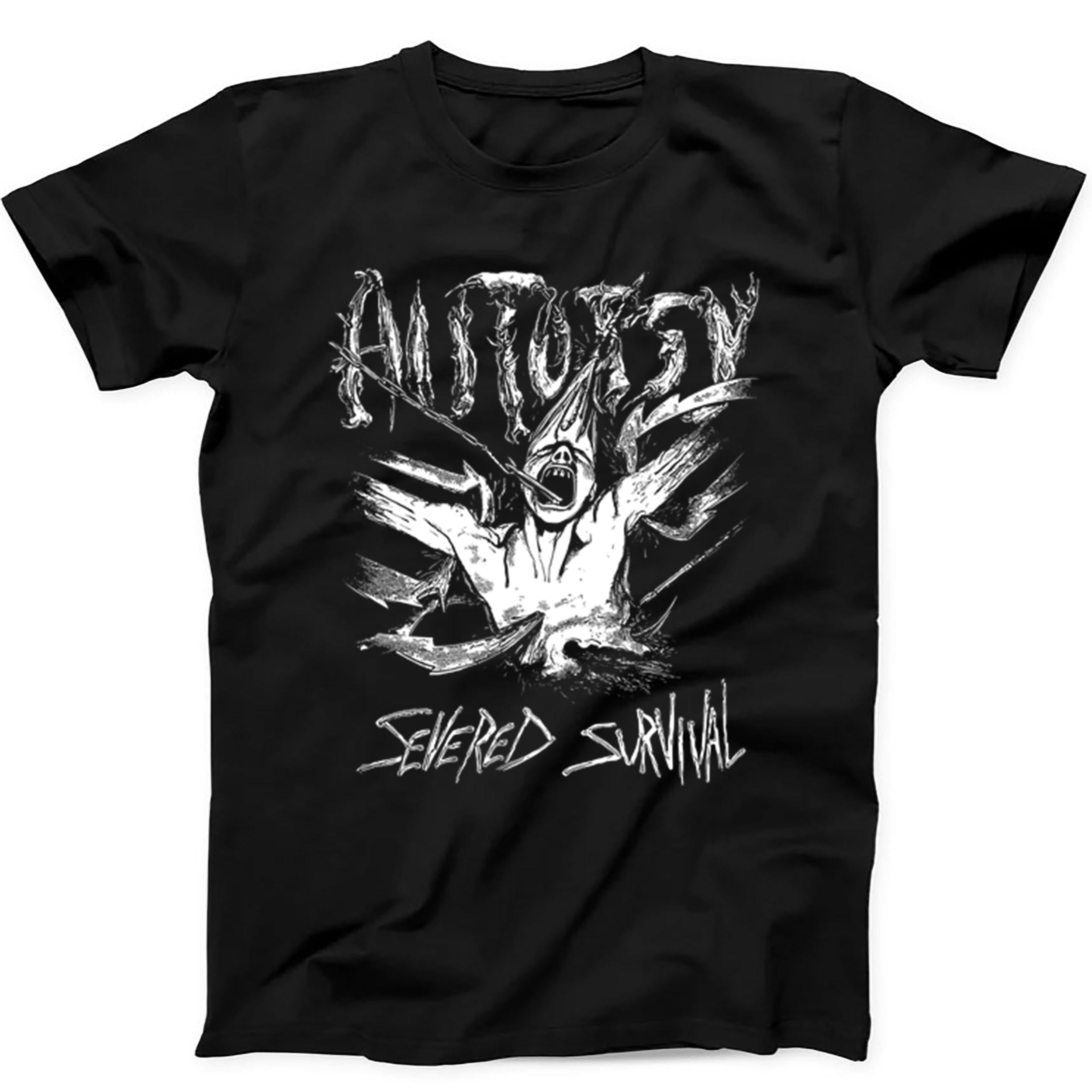 Autopsy Severed Survival Death Monstrosity Cancer Gift Tee Black T Shirt 563