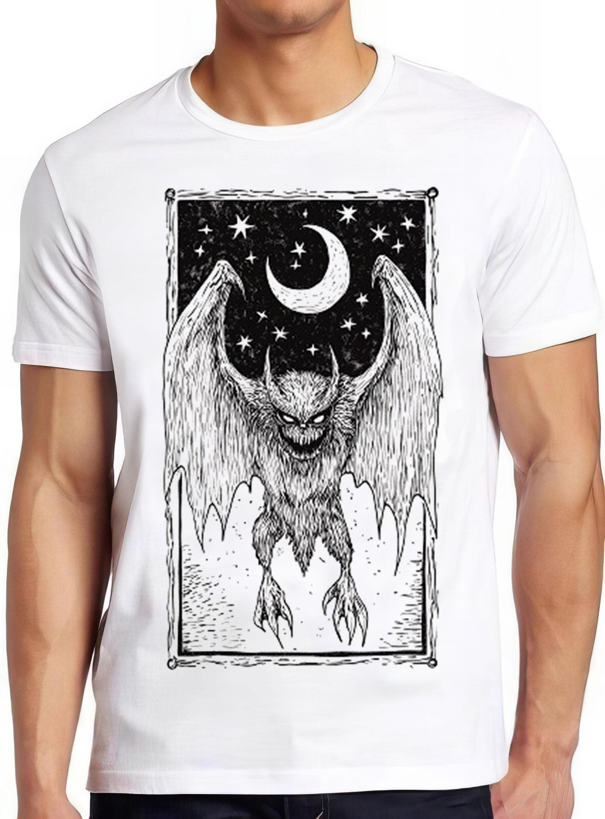 Mothman Tarot Weird Strange Unusual Cryptid Cryptozoology Tarot Unisex Men Women Gift Cool Cult Movie Music Fashion Top Tee T Shirt 2645