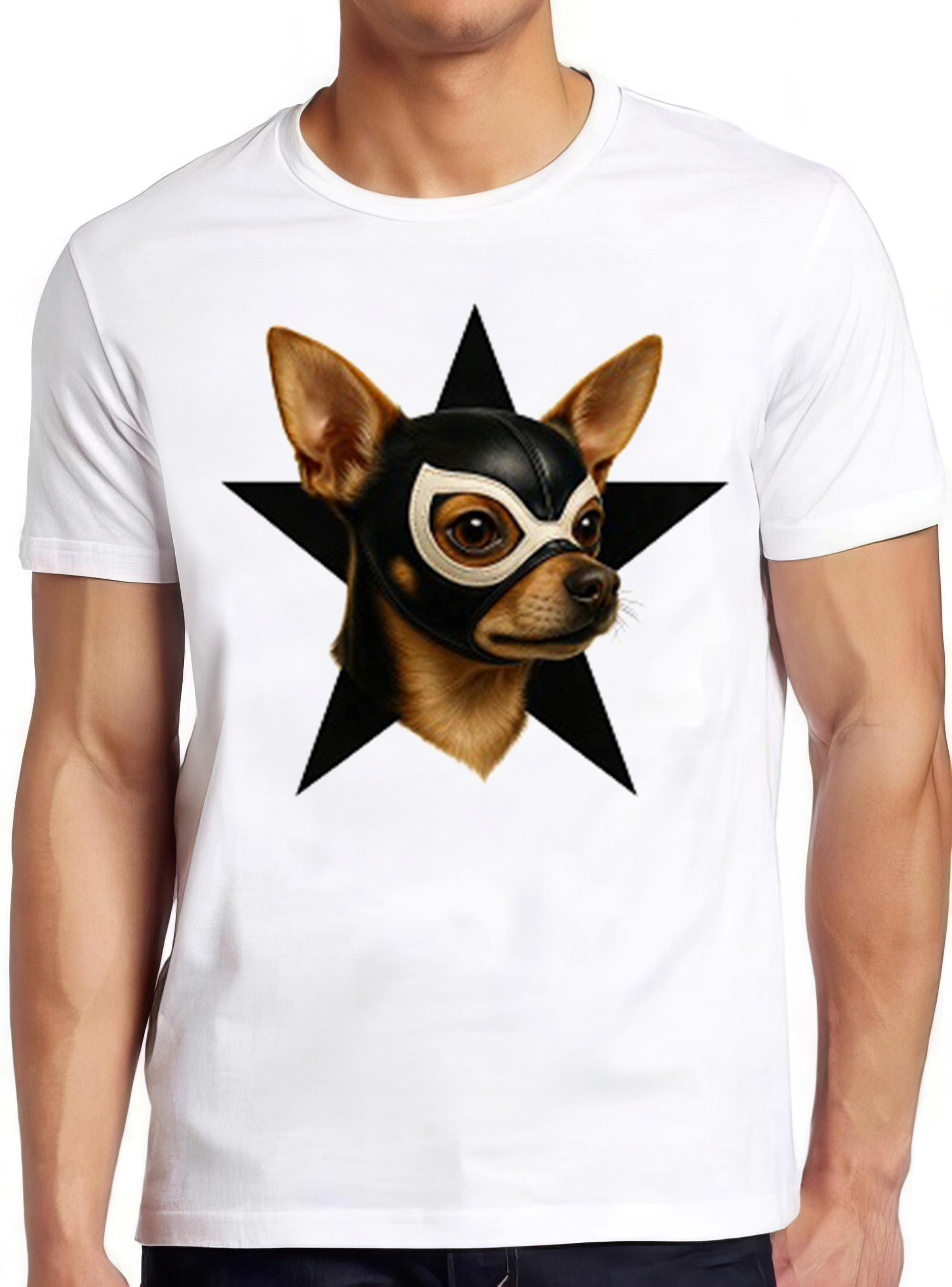 Chihuahua Lucha Libre Theme Dog Mexican Wrestling Mask Cool Funny Gift Tee T Shirt 2624