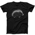 Porcupine Cute Animal Weird Humorous Hilarious Witty Funny Music Gift Tee Black T Shirt 403