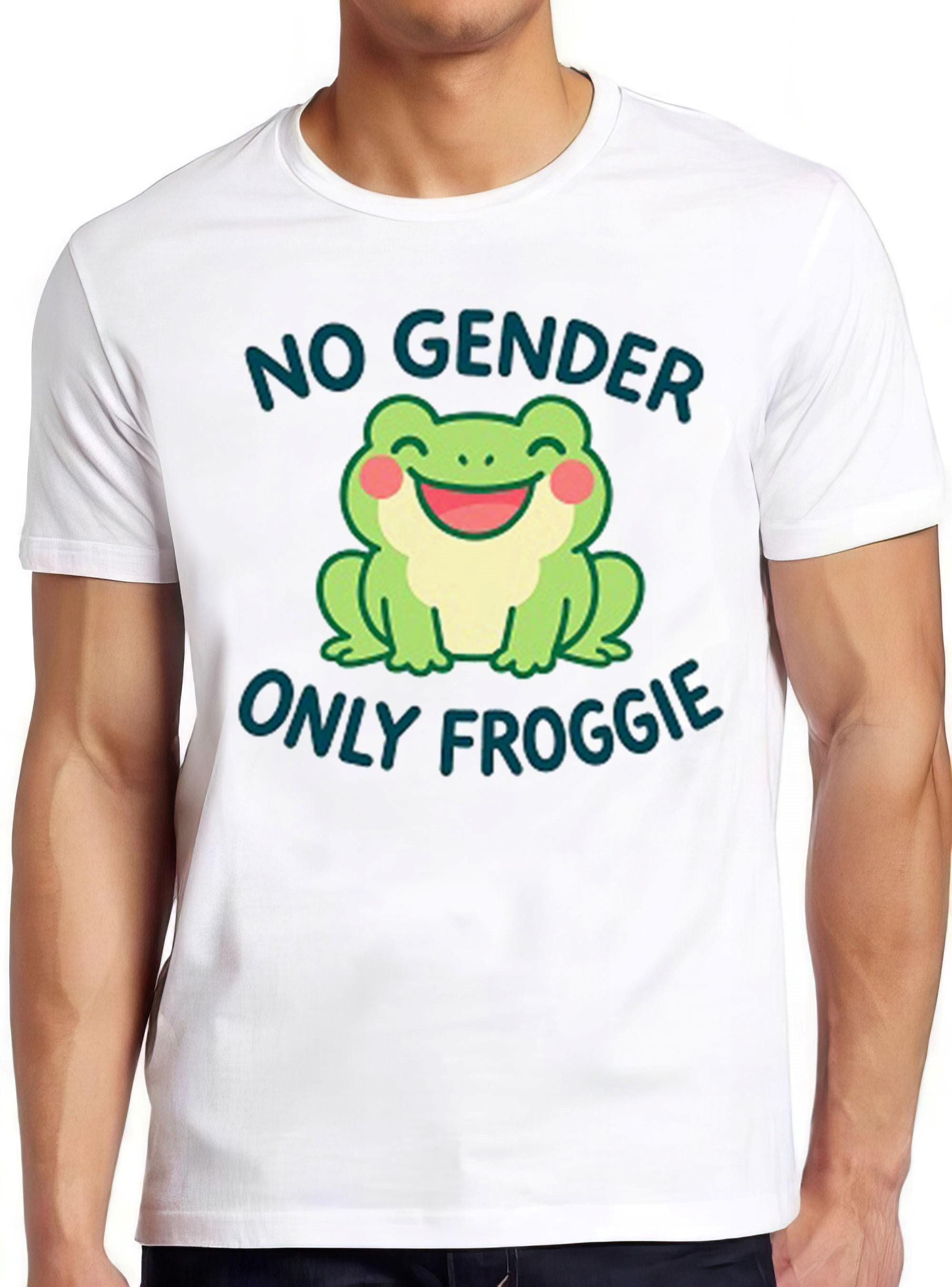 No Gender Only Froggie Frog Gay LGBT Pride Proud Funny Gift Tee T Shirt 2629