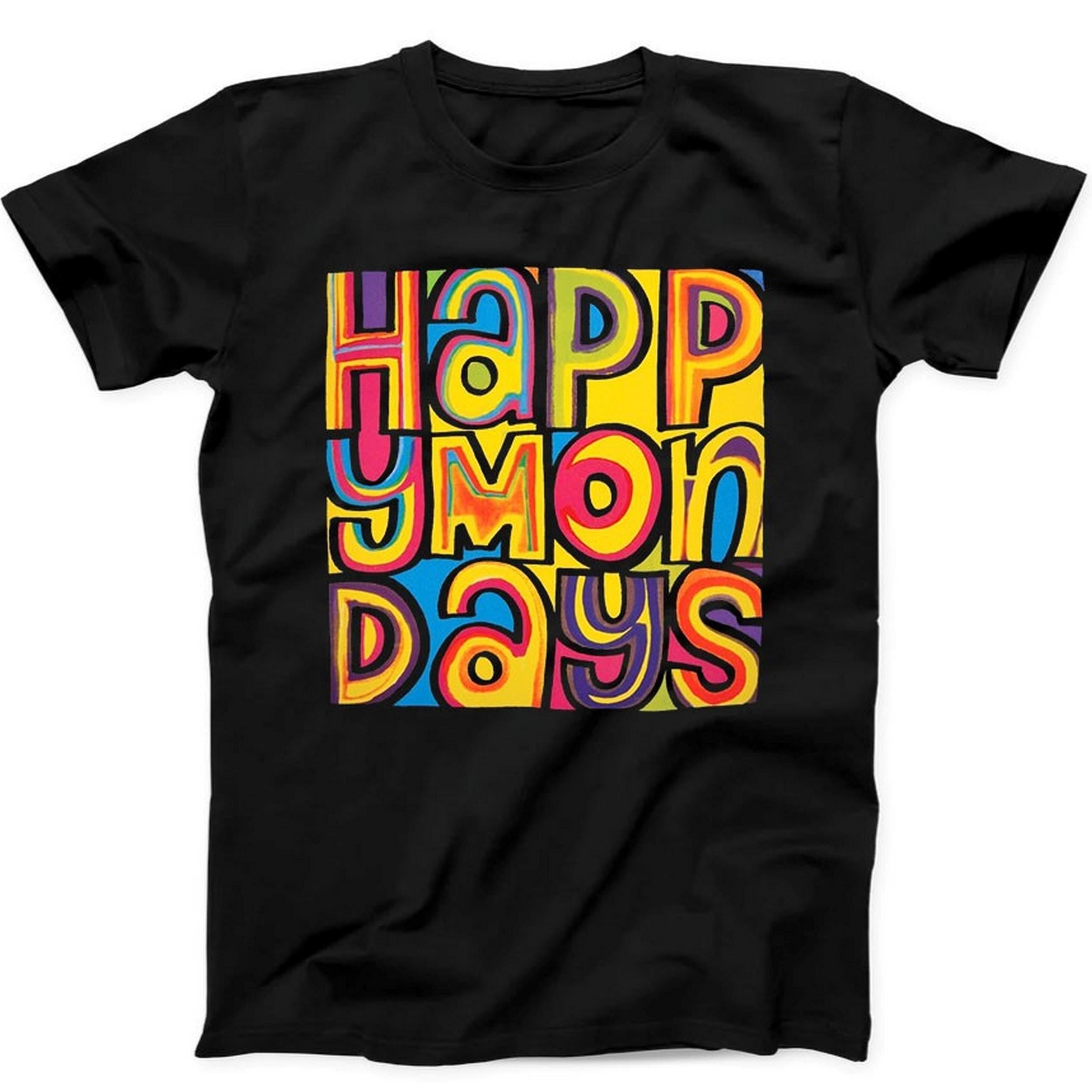 Happy Mondays Design New Alternative Indie Music Gift Black T Shirt B63