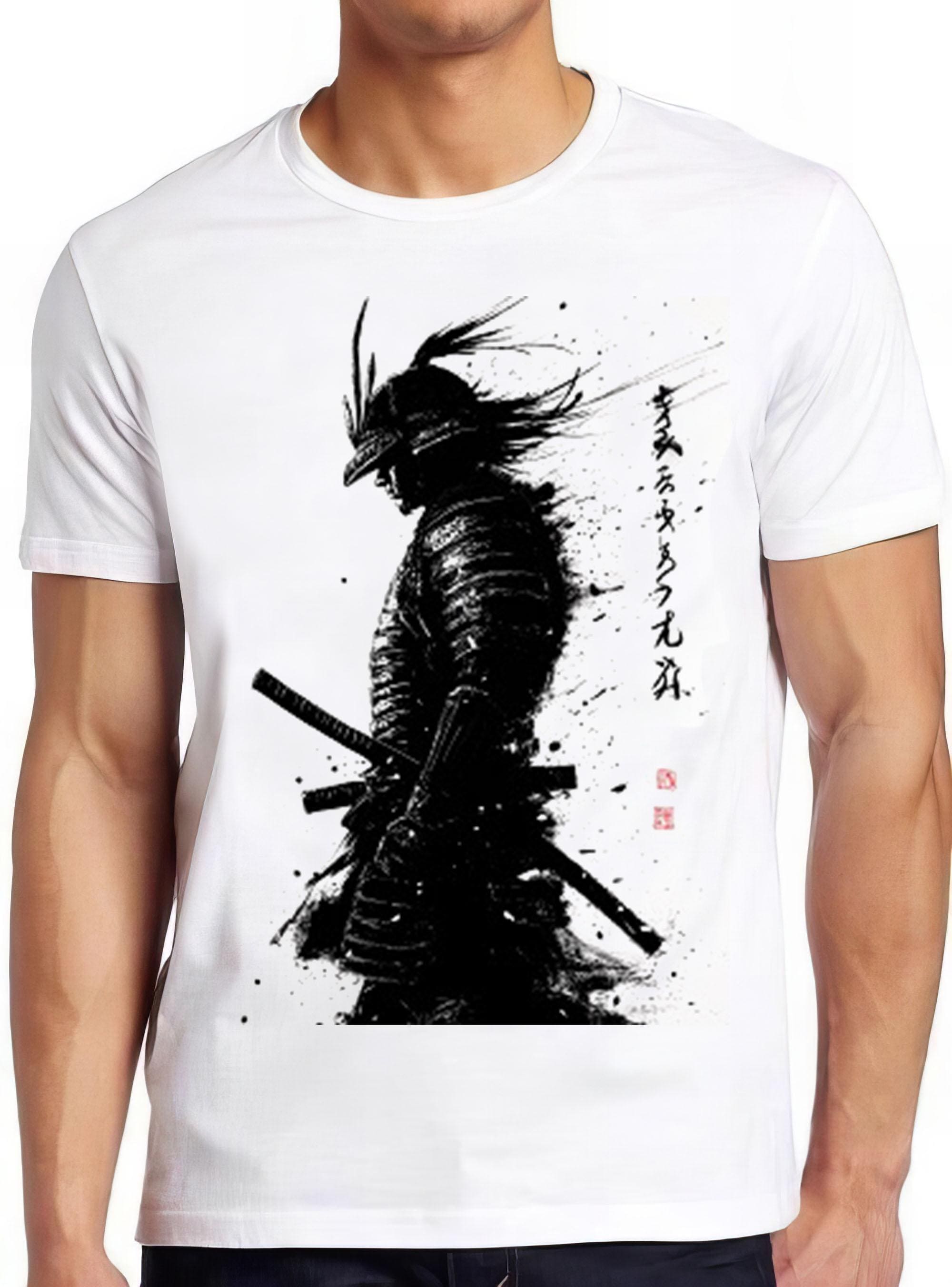 Japanese Samurai Warrior Manga Anime Meme Funny Gift Tee T Shirt 2425