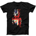 Buldog British Dog Union Jack Flag England Crown King Gift Black T Shirt B65