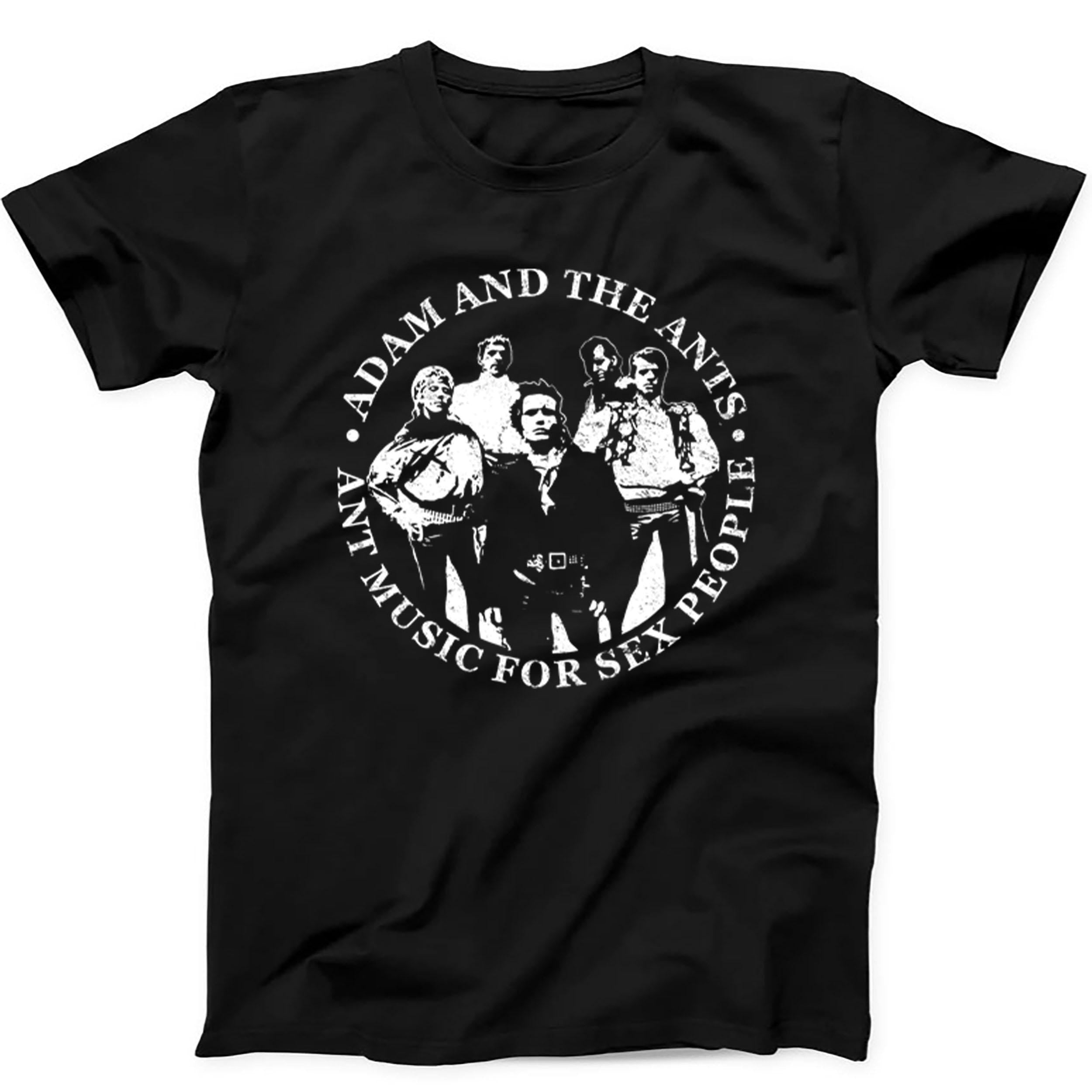 Adam And The Ants Music for People Poster Pop Rock Music Tee Black T Shir 622