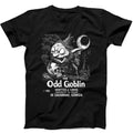 Odd Goblin Strange Creepy Unusual Occult Weird Humorous Hilarious Witty Funny Music Gift Tee Black T Shirt 400