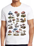 Wild Mushroom T Shirt British Wild  Mushrooms Cool Gift Tee 2470