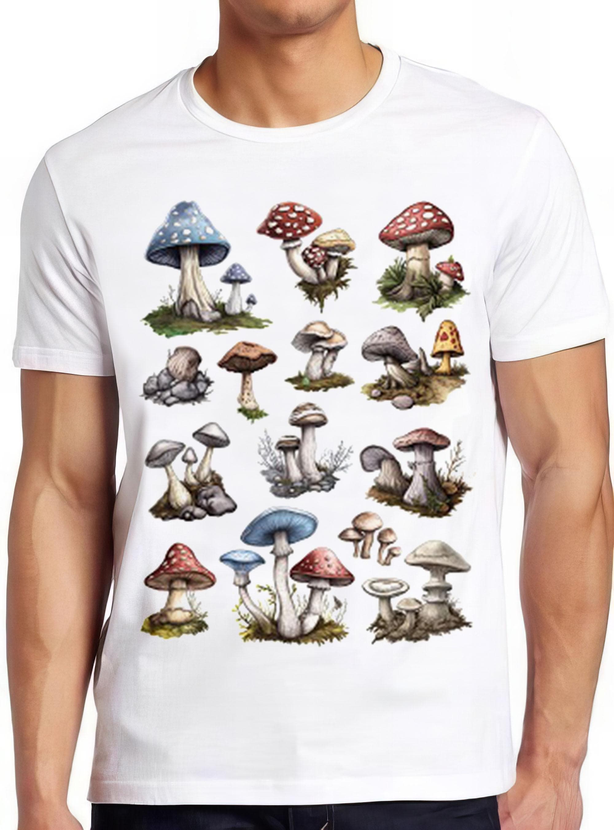 Wild Mushroom T Shirt British Wild  Mushrooms Cool Gift Tee 2470