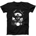 Monster Gorilla Drumming Drummer Drums Drum Guitar Rock Weird Humorous Hilarious Witty Funny Gift Black T Shirt 394