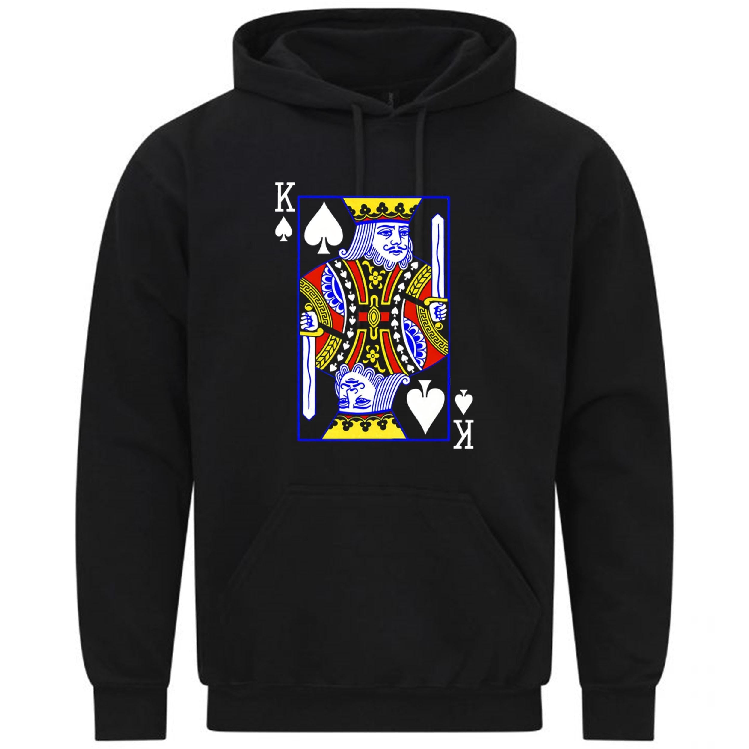 King Playing Card Logo Vintage Ideal Gift Cool Retro Sweatshirt Hoodie 575