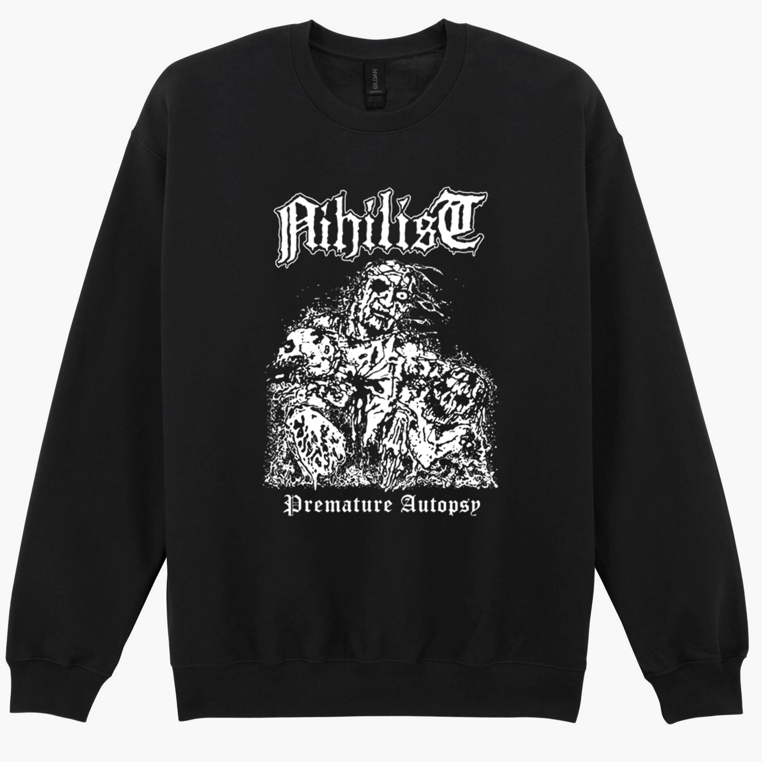 Nihilist Premature Autopsy Entombed Unleashed Morbid Music Sweatshirt Hoodie 595