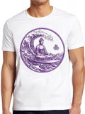 Buddha Surfing Great Wave Buddhist Zen Lotus Symbol Yoga Buddhism Surfer Surf Sarcastic Saying Silly Funny Gift Tee T Shirt 2544