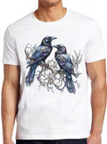 Hugin and Munin T Shirt Ravens Norse Mythology Viking God Odin Raven Cult Movie Music Funny Cool Gift Tee 2262