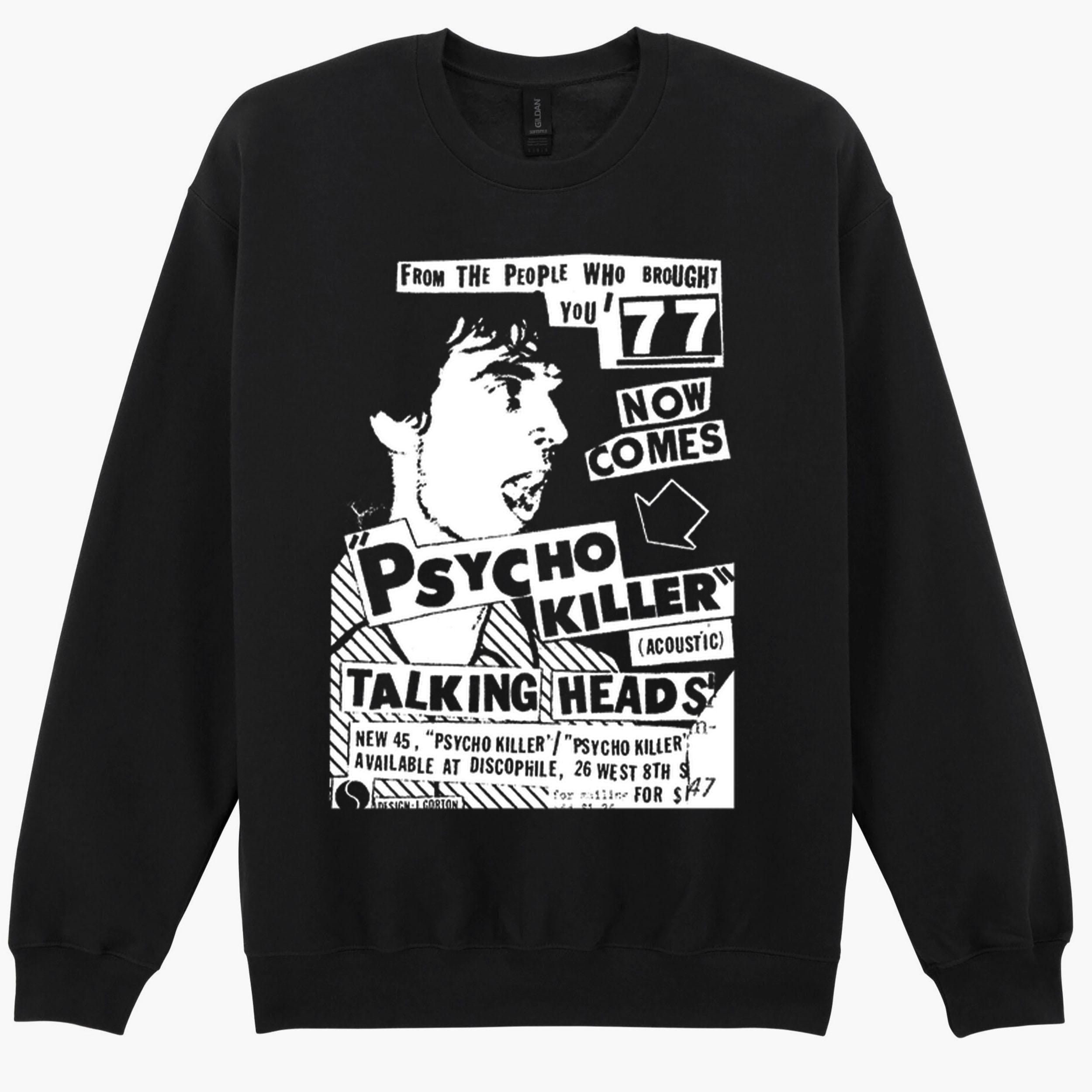 Talking Heads Psycho Killer Band Punk Rock Music Gift Sweatshirt Hoodie 45