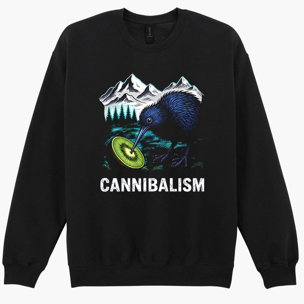 Kiwi Bird Cannibal Cannibalism New Zealand Fruit Farm Theme Funny Gift Sweatshirt Hoodie 526