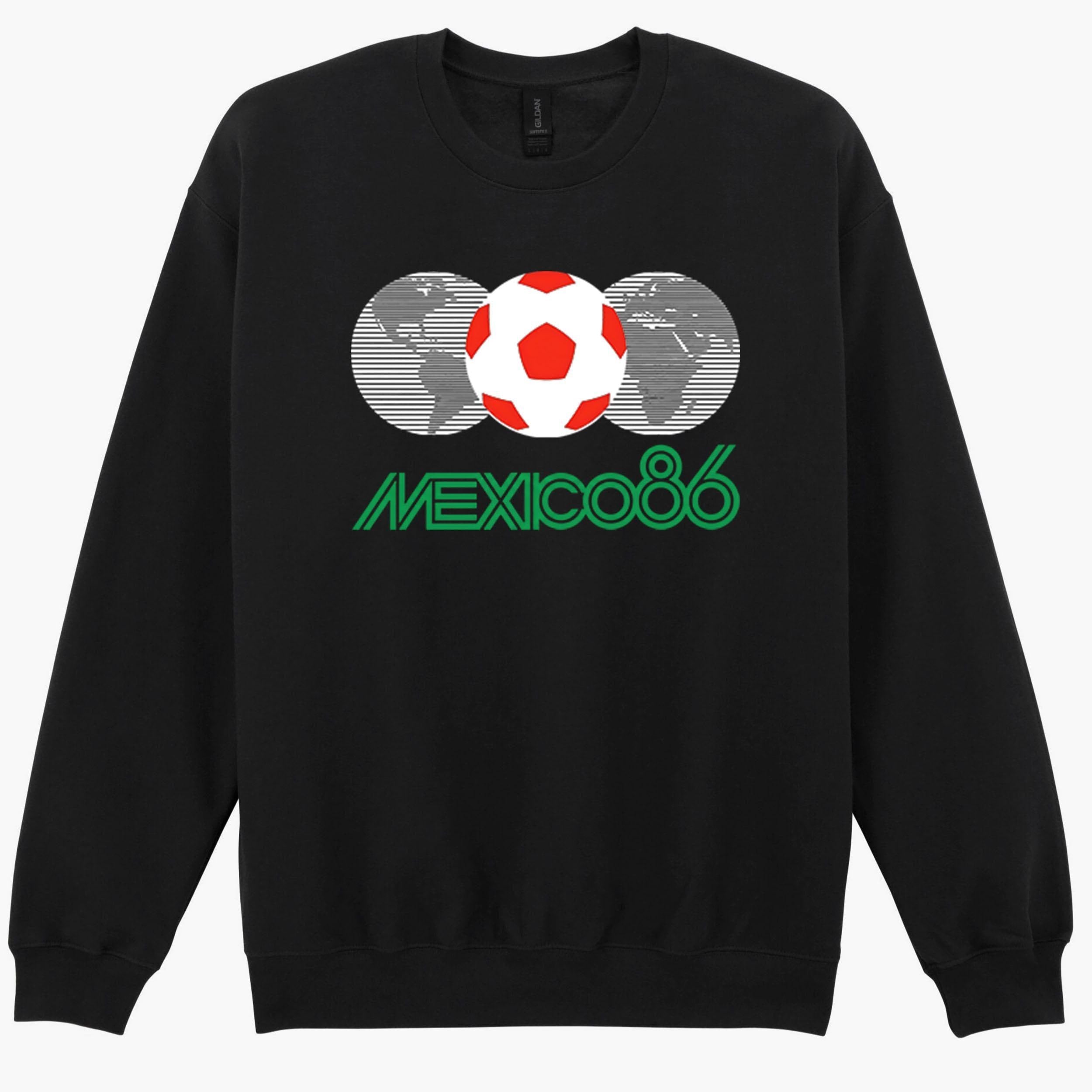 Mexico 86 Logo 80s Football World Cup Maradona Gift Sweatshirt Hoodie 554