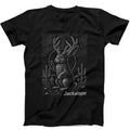 Jackalope Mythical Rabbit Creature Animal Humorous Hilarious Southwest Theme Weird Unique Cryptid Funny Music Black Gift Tee T Shirt 442