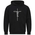 Jesus Christian Religious Signature Cross Love Gift Sweatshirt Hoodie 606