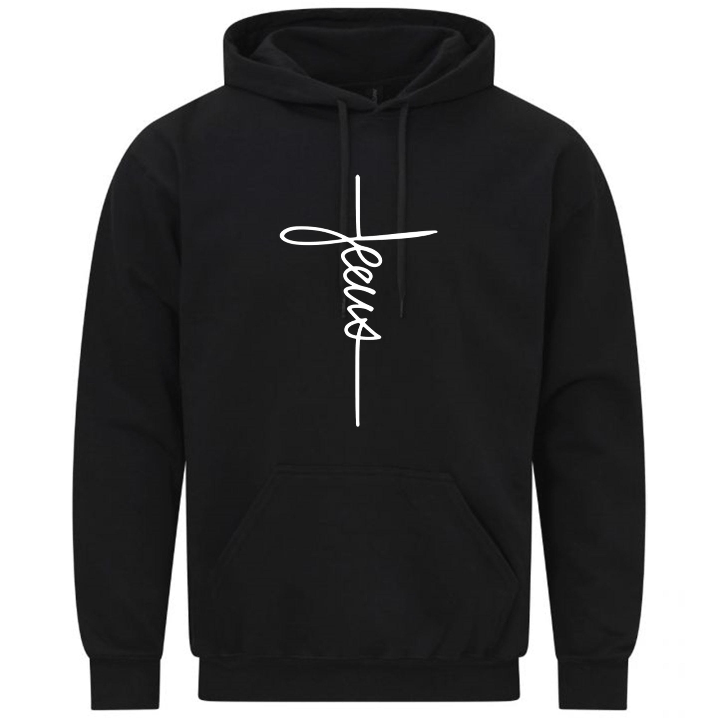 Jesus Christian Religious Signature Cross Love Gift Sweatshirt Hoodie 606