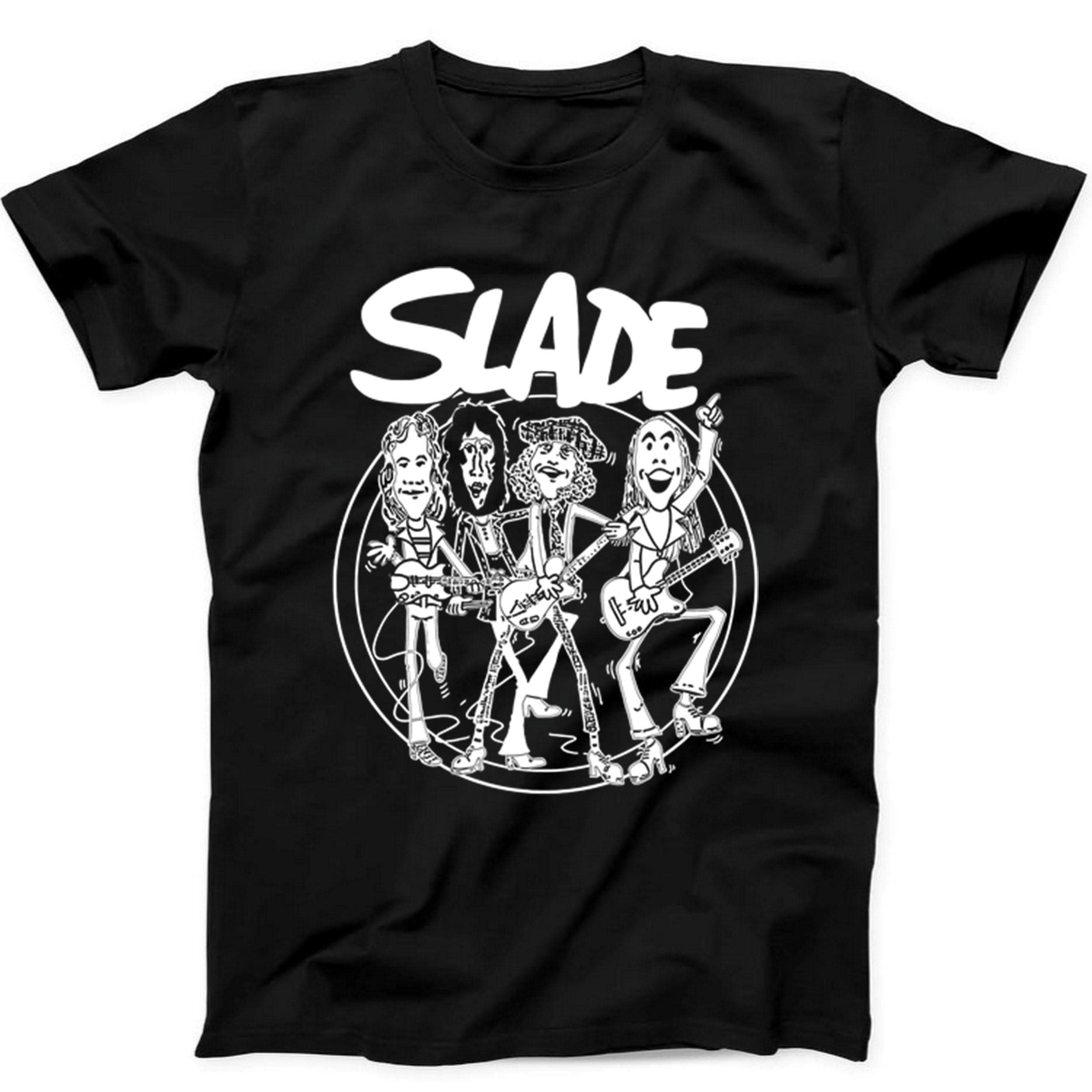 Slade Punk Rock Music Gift Tee Black T Shirt 528