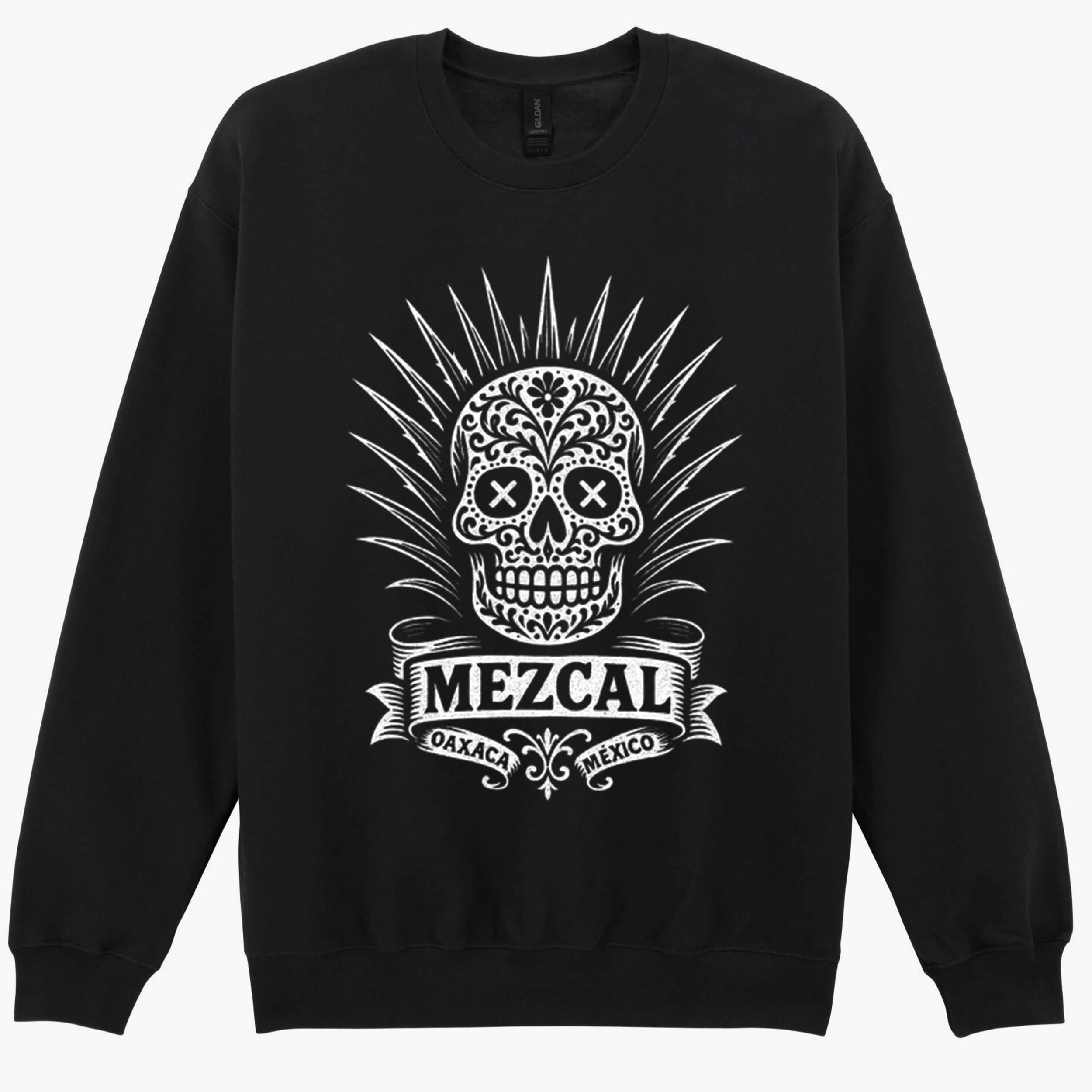 Mezcal Tequila Sugar Skull Mexico Muertos Tijuana Funny Sweatshirt Hoodie 501