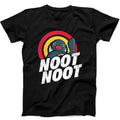 Noot Noot Pingu Rainbow Cartoon Anime Manga Funny Gift Tee Black T Shirt 530