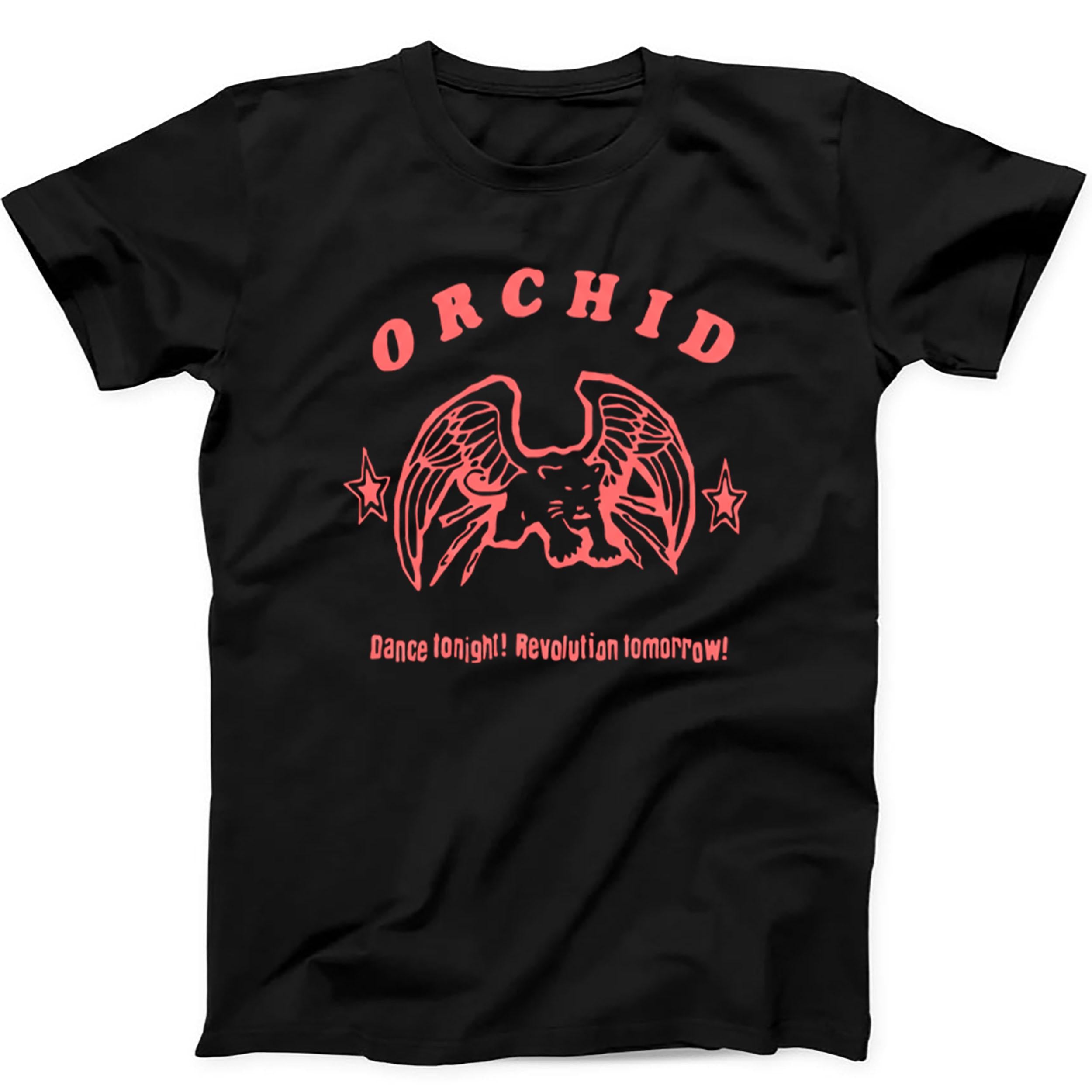 Orchid Dance Tonight Revolution Tomorrow Music Gift Tee Black T Shirt 545