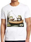 Frog & Toad Fishing Fish Sailing Gay Dad Funny Hilarious Witty Funny Meme Gift Tee Cult Movie  T Shirt 2447