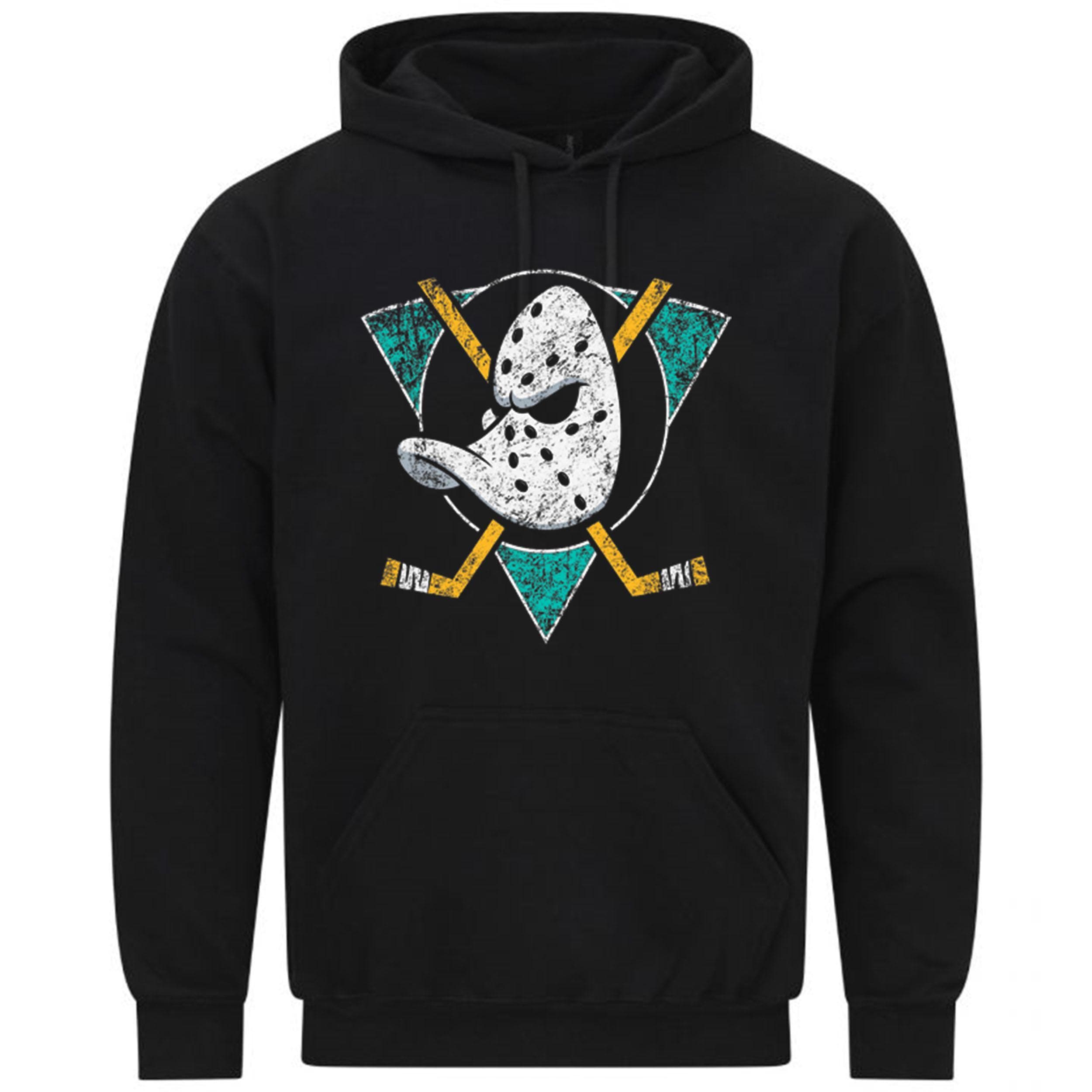 Mighty Ducks NHL Hockey Team Logo Cool Gift Retro Sweatshirt Hoodie 503