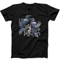 Hugin and Munin Ravens Norse Mythology Viking God Odin Funny Cool Gift Tee Black T Shirt 413