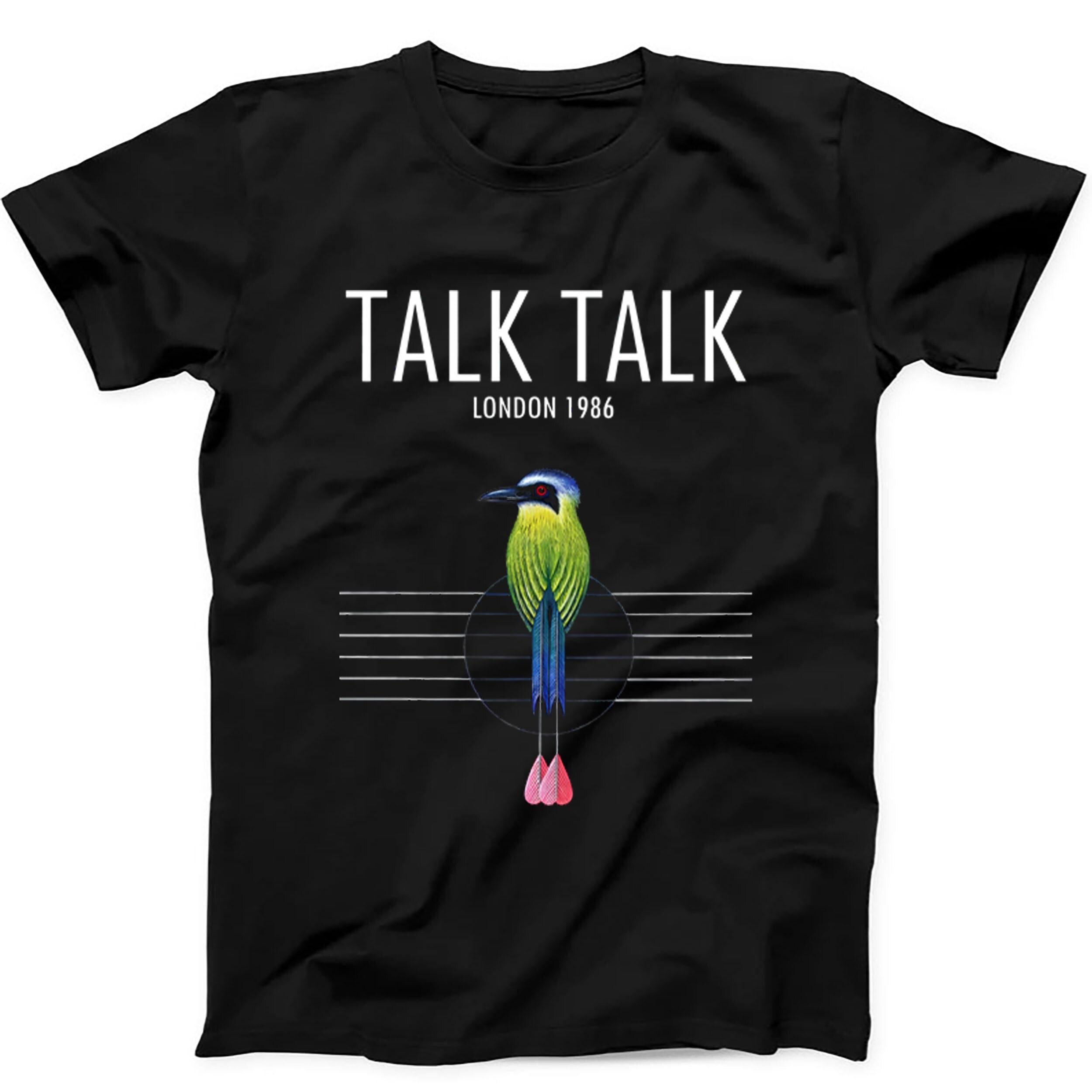 Talk Talk London 86 Rock Punk Vinyl Music Gift Tee Black T Shirt 560