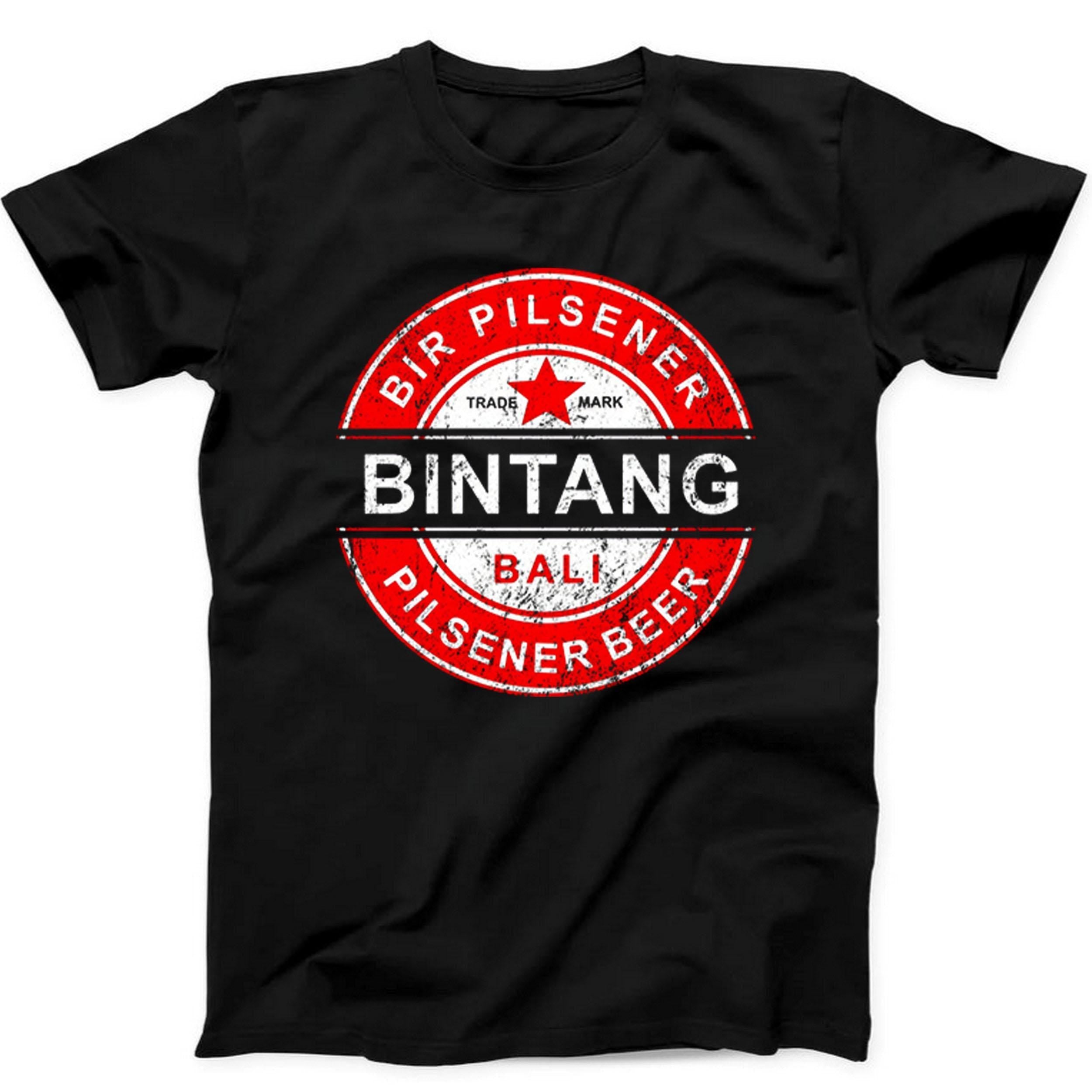 Bintang Pilsener Beer Bali Gift Black Tee T Shirt 520