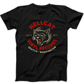 Vinyl Records Seattle Record Store Music Cat Hellcat Gift Tee Black T Shirt 624