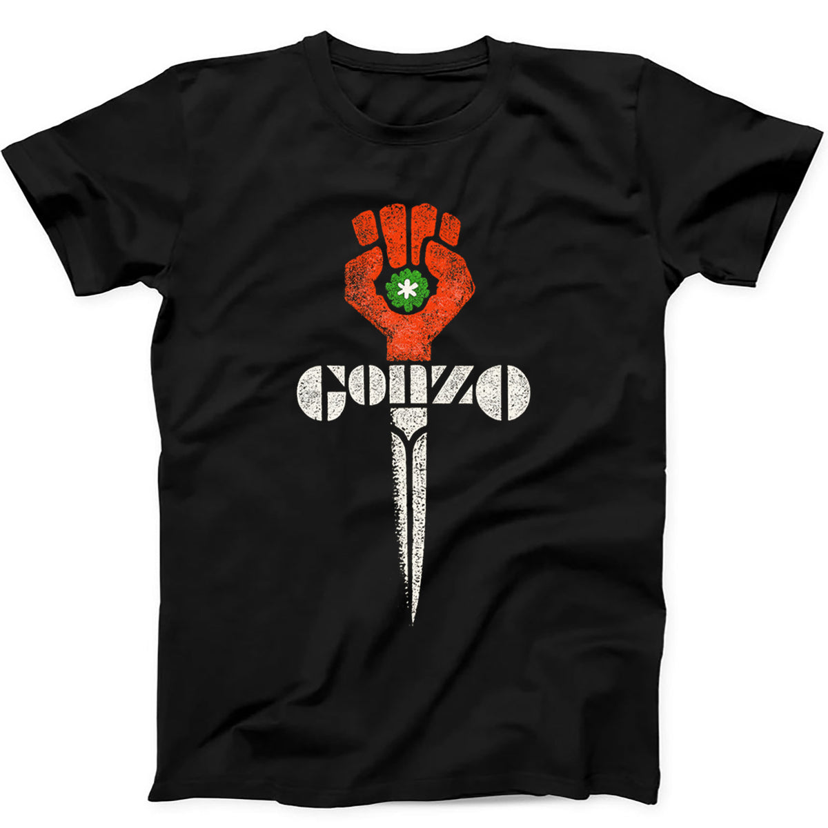Gonzo Fist Knife Logo Journalism Hunter S Thompson T Shirt 664